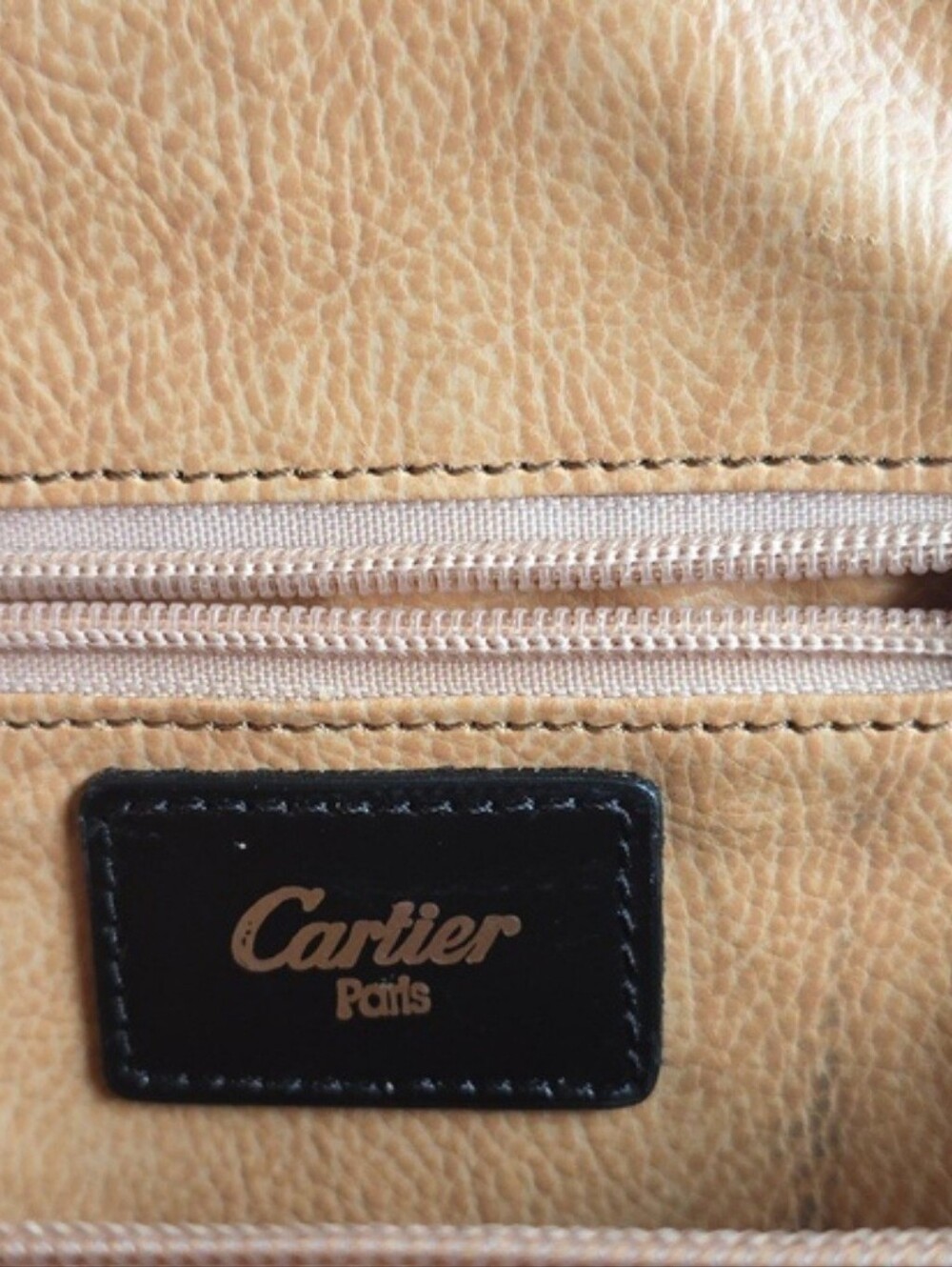 Cartier Black Leather Backpack with Gold Accent - Picture 8 of 15